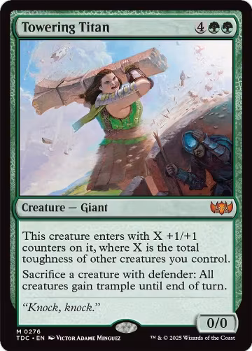 Towering Titan (276), Commander: Tarkir: Dragonstorm — Magic card price