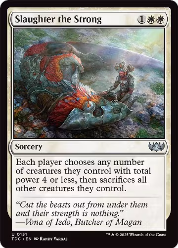 Slaughter the Strong (131), Commander: Tarkir: Dragonstorm — Magic card price