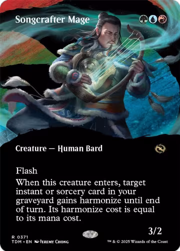 Songcrafter Mage (Borderless) (371), Tarkir: Dragonstorm — Magic card price