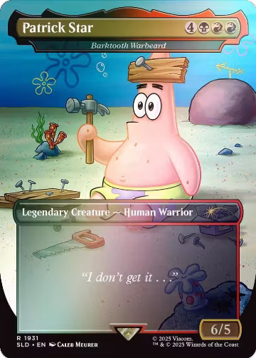 Patrick Star - Barktooth Warbeard (Rainbow Foil) (1931), Secret Lair Drop Series — Magic card price