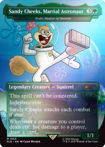 Sandy Cheeks, Martial Astronaut - Toski, Bearer of Secrets (Rainbow Foil) (1930), Secret Lair Drop Series — Magic card price