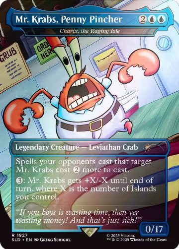 Mr. Krabs, Penny Pincher - Charix, the Raging Isle (Rainbow Foil) (1927), Secret Lair Drop Series — Magic card price