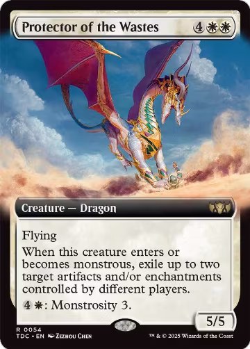 Protector of the Wastes (Extended Art) (54), Commander: Tarkir: Dragonstorm — Magic card price