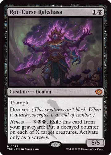 Rot-Curse Rakshasa (87), Tarkir: Dragonstorm — Magic card price