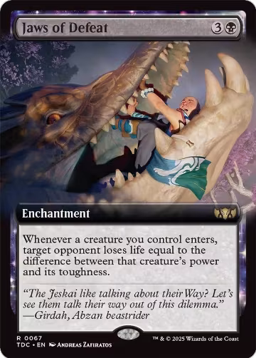 Jaws of Defeat (Extended Art) (67), Commander: Tarkir: Dragonstorm — Magic card price