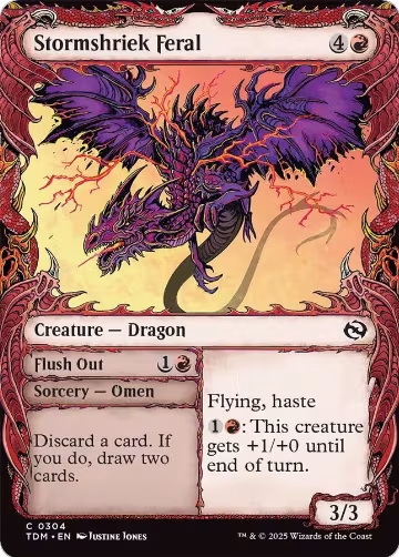 Stormshriek Feral (Showcase) (304), Tarkir: Dragonstorm — Magic card price