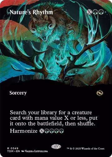 Nature's Rhythm (Borderless) (349), Tarkir: Dragonstorm — Magic card price