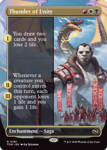 Thunder of Unity (Borderless) (391), Tarkir: Dragonstorm — Magic card price