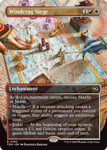 Windcrag Siege (Borderless) (392), Tarkir: Dragonstorm — Magic card price