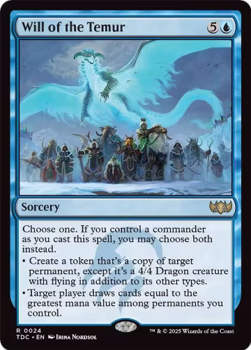 Will of the Temur (24), Commander: Tarkir: Dragonstorm — Magic card price