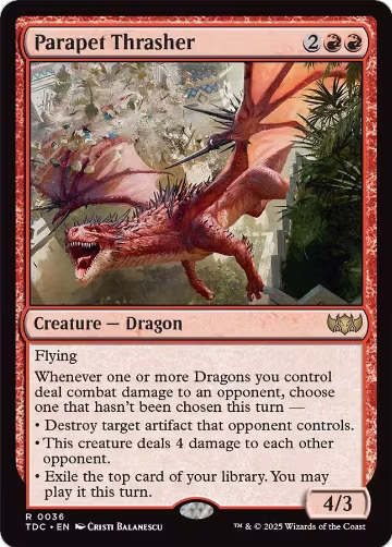 Parapet Thrasher (36), Commander: Tarkir: Dragonstorm — Magic card price