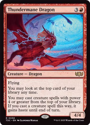 Thundermane Dragon (38), Commander: Tarkir: Dragonstorm — Magic card price