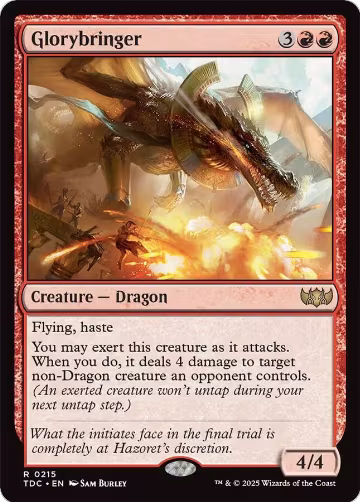Glorybringer (215), Commander: Tarkir: Dragonstorm — Magic card price