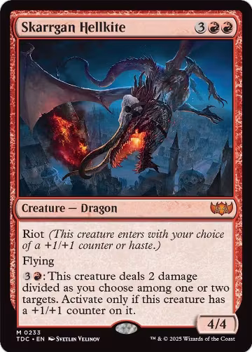 Skarrgan Hellkite (233), Commander: Tarkir: Dragonstorm — Magic card price