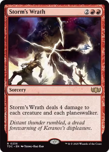 Storm's Wrath (236), Commander: Tarkir: Dragonstorm — Magic card price