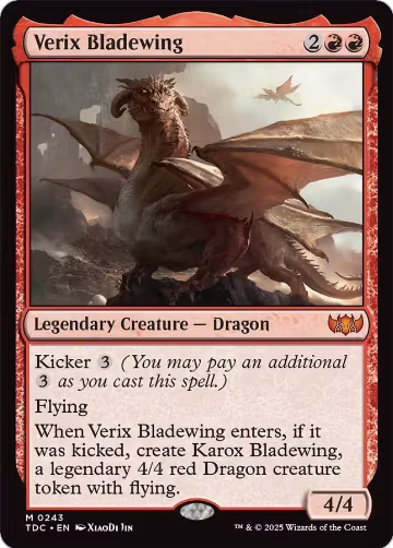 Verix Bladewing (243), Commander: Tarkir: Dragonstorm — Magic card price