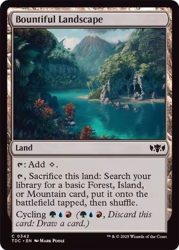 Bountiful Landscape (342), Commander: Tarkir: Dragonstorm — Magic card price