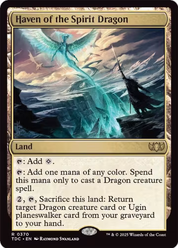 Haven of the Spirit Dragon (370), Commander: Tarkir: Dragonstorm — Magic card price