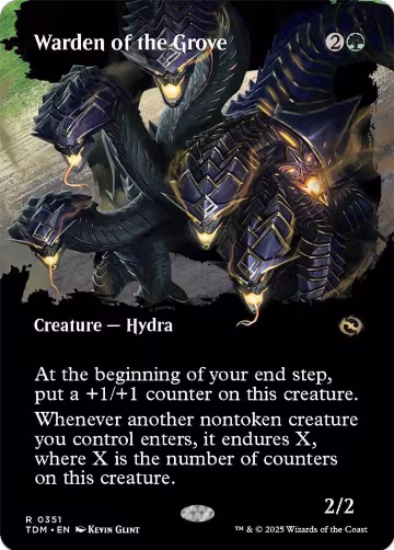 Warden of the Grove (Borderless) (351), Tarkir: Dragonstorm — Magic card price
