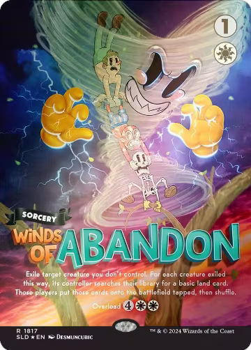 Winds of Abandon (Rainbow Foil) (1817), Secret Lair Drop Series — Magic card price