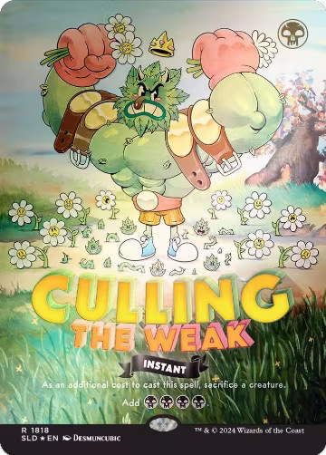 Culling the Weak (Rainbow Foil) (1818), Secret Lair Drop Series — Magic card price