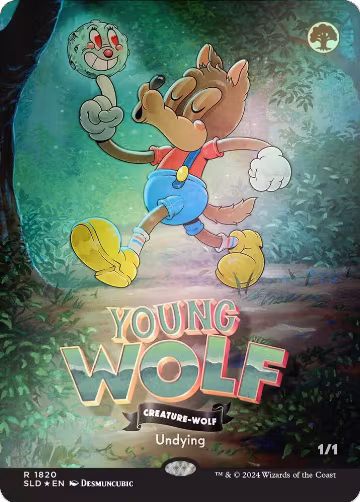 Young Wolf (Rainbow Foil) (1820), Secret Lair Drop Series — Magic card price