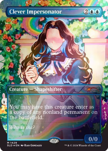 Clever Impersonator (Rainbow Foil) (1429), Secret Lair Drop Series — Magic card price