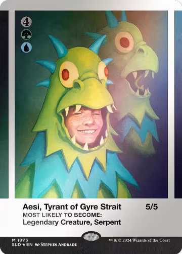 Aesi, Tyrant of Gyre Strait (Rainbow Foil) (1873), Secret Lair Drop Series — Magic card price