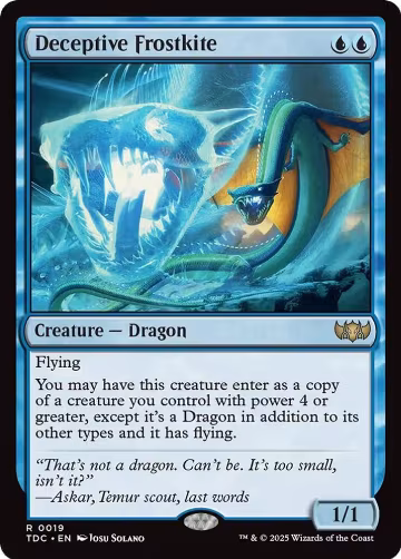Deceptive Frostkite (19), Commander: Tarkir: Dragonstorm — Magic card price
