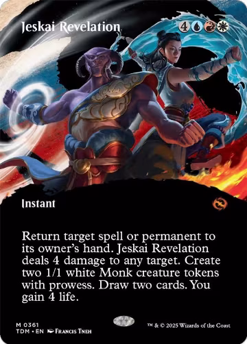 Jeskai Revelation (Borderless) (361), Tarkir: Dragonstorm — Magic card price