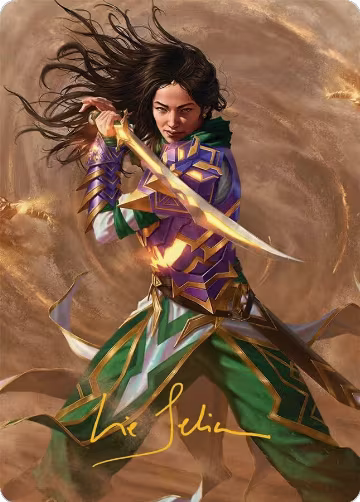 Descendant of Storms Art Card (2/54) (Gold-Stamped Signature) (2), Art Series: Tarkir: Dragonstorm — Magic card price
