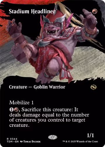 Stadium Headliner (Borderless) (344), Tarkir: Dragonstorm — Magic card price