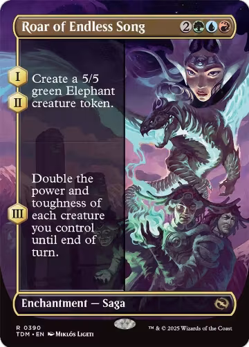 Roar of Endless Song (Borderless) (390), Tarkir: Dragonstorm — Magic card price