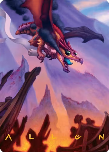 Scavenger Regent Art Card (45/54) (Gold-Stamped Signature) (45), Art Series: Tarkir: Dragonstorm — Magic card price