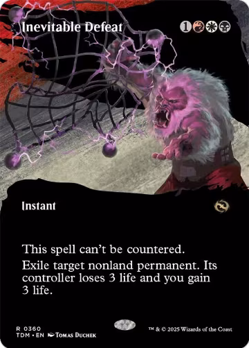 Inevitable Defeat (Borderless) (360), Tarkir: Dragonstorm — Magic card price