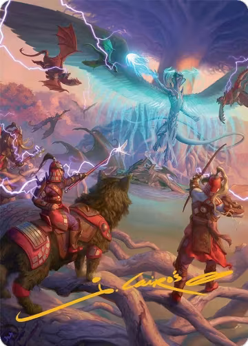 All-Out Assault Art Card (50/54) (Gold-Stamped Signature) (50), Art Series: Tarkir: Dragonstorm — Magic card price