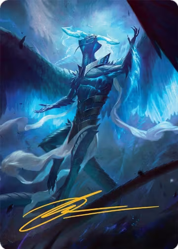 Ugin, Eye of the Storms Art Card (1/54) (Gold-Stamped Signature) (1), Art Series: Tarkir: Dragonstorm — Magic card price