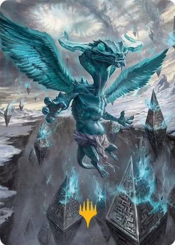 Ugin, Eye of the Storms Art Card (47/54) (Gold-Stamped Planeswalker Symbol) (47), Art Series: Tarkir: Dragonstorm — Magic card price