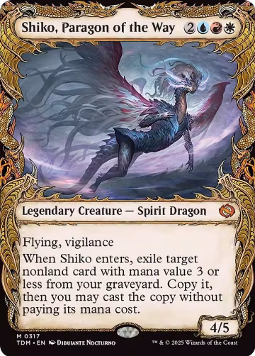 Shiko, Paragon of the Way (Showcase) (317), Tarkir: Dragonstorm — Magic card price
