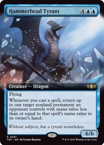 Hammerhead Tyrant (Extended Art) (61), Commander: Tarkir: Dragonstorm — Magic card price