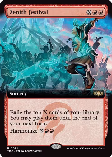 Zenith Festival (Extended Art) (81), Commander: Tarkir: Dragonstorm — Magic card price