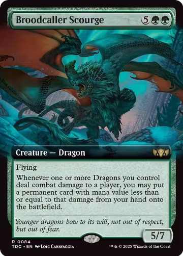 Broodcaller Scourge (Extended Art) (84), Commander: Tarkir: Dragonstorm — Magic card price