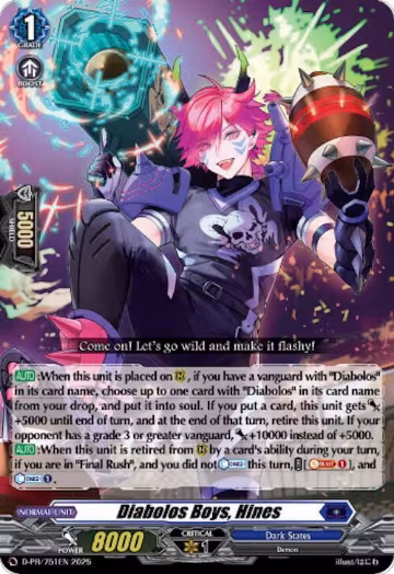 Diabolos Boys, Hines (D-PR/751EN), D Promo Cards — Vanguard card price