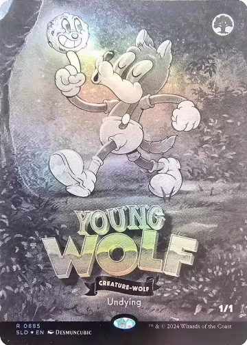 Young Wolf (Black & White Foil) (885), Secret Lair Drop Series — Magic card price