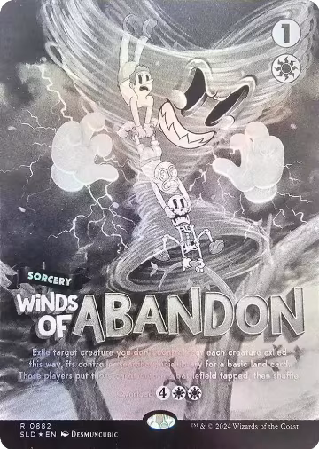 Winds of Abandon (Black & White Foil) (882), Secret Lair Drop Series — Magic card price