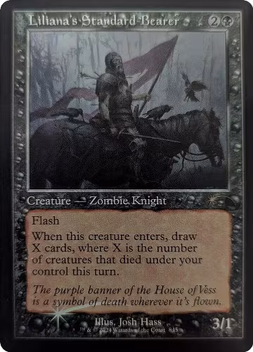 Liliana's Standard Bearer (Retro Frame) (845), Secret Lair Drop Series — Magic card price