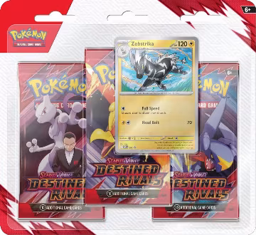 Destined Rivals 3 Pack Blister [Zebstrika], Destined Rivals — Pokémon sealed product price