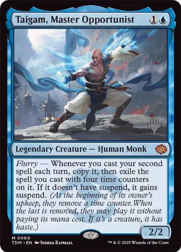 Taigam, Master Opportunist (60), Promo Pack: Tarkir: Dragonstorm — Magic card price