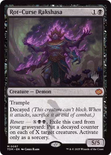 Rot-Curse Rakshasa (87), Promo Pack: Tarkir: Dragonstorm — Magic card price