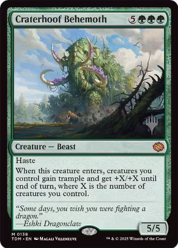 Craterhoof Behemoth (138) — card price